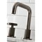 Kingston Brass Widespread Bathroom Faucet with Push PopUp, Black Stainless KS141BSSRKX - alternate 3